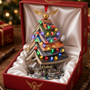 Whimsical Book Stack Christmas Ornament - Personalized Gift For Book Lovers 06HUTI120926-Homacus