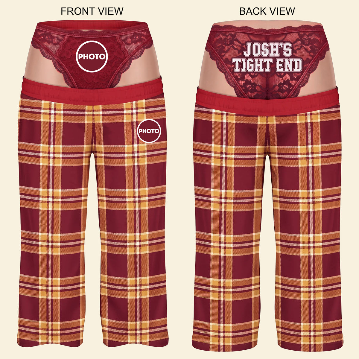 Rivalry Game Couple Pajama Pants - Personalized Funny Gift For Sport Lovers 02NATI290926-Homacus