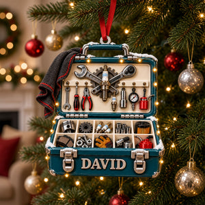 Mechanic Tool Box Christmas Ornament - Personalized Gifts For Mechanics 05TTTI091026-Homacus