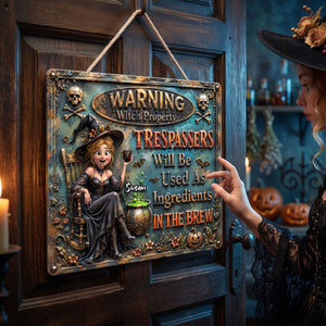 Witch's Property Acrylic Sign - Personalized Gifts For Witch Lovers 03QHTI210726-Homacus