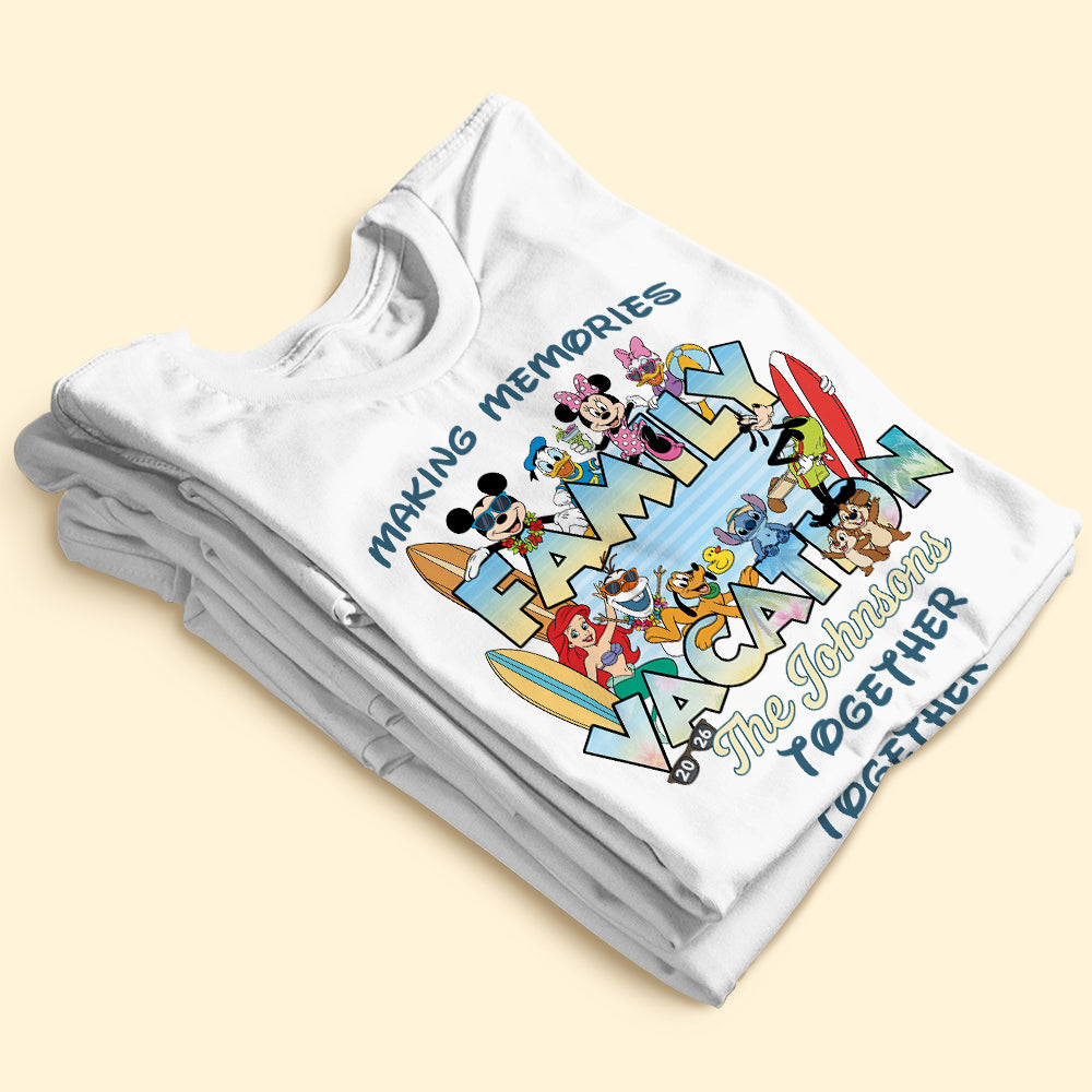 Whimsical Family Vacation Matching Shirt, Personalized Gifts For Families 02QHTI190626-Homacus