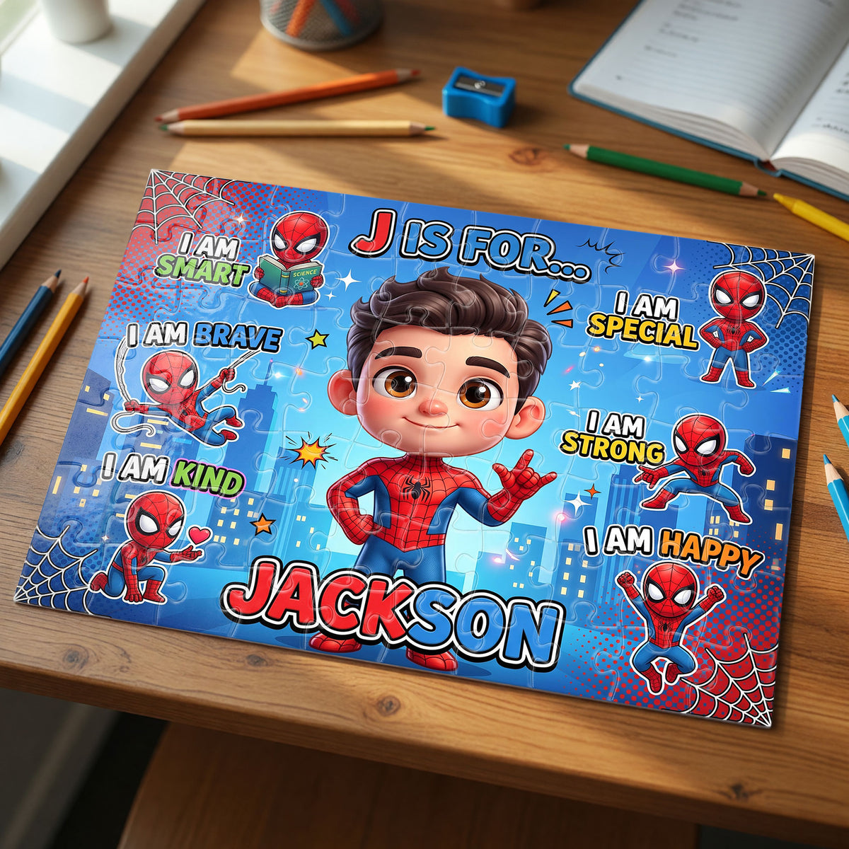 Brave & Kind Jigsaw Puzzle - Personalized Gifts For Kids 02NATI010826-Homacus