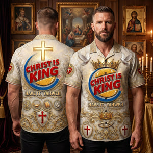 Faith King Hawaiian Shirt - Personalized Gifts For Christian Hawaiian Shirt 03TOTI090626-Homacus