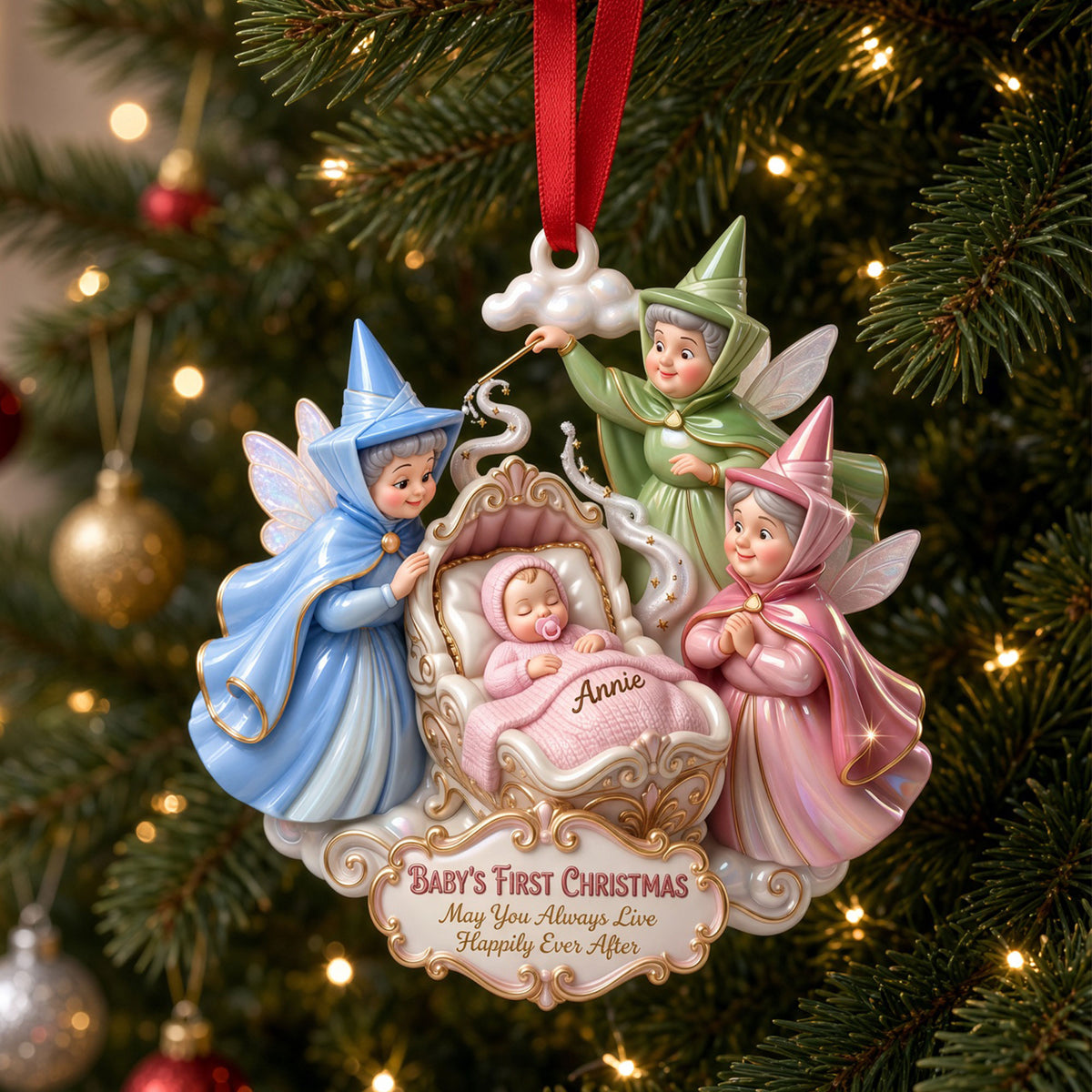 Magical Blessings Baby's First Christmas Ornament - Personalized Gifts For Newborn 06qhti271026-Homacus