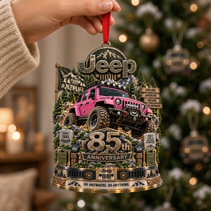 85th Anniversary Mountain Trail Car Ornament - Personalized Gift For Off-road Lovers 05OHTI210926