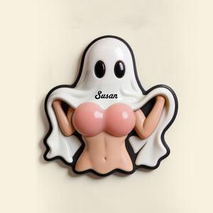 Naughty Ghost Anti-collision Acrylic Fridge Magnet Personalized Gifts For Couple 01HUTI220626-Homacus