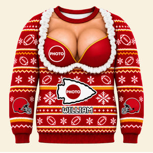Sport Lover Funny Knitted Ugly Sweater - Personalized Gifts For Sport Fans Ugly Sweater 05OHTI300926-Homacus