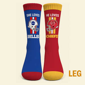 But They Both Love Each Other Middle Tube Socks - Personalized Gifts For Sports Loving Couple 01huti091026-Homacus