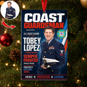 Honor Country Hero Christmas Ornament Custom Photo Gifts 04HUTI260826