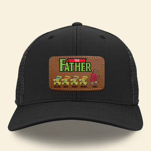 Personalized Gifts For Dad Leather Patch Hat 04ohdc270524-Homacus