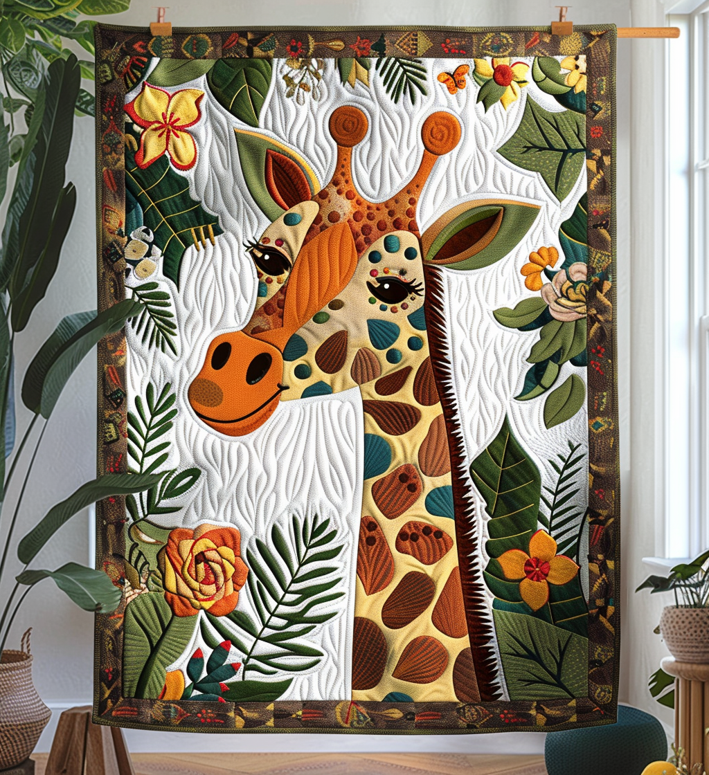 Gifts For Giraffe Lover Blanket Nature's Gentle Giant-Homacus