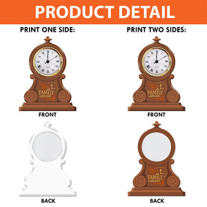 The Lion Family Desk Clock Plaque - Personalized Gift For Family 04OHLU120625-Homacus