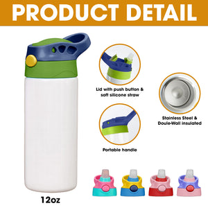 Cute Kitty Kids 12oz Colorful Tumbler - Personalized Gifts For Kid 03tyta240726