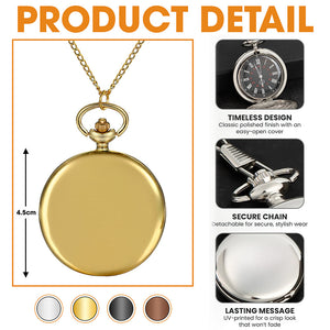 Blue Monster Fans Pocket Watch - Personalized Gifts For Couple 01tgqn210625-Homacus