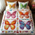 Rainbow Flutter Wings Quilt Bedding Set, Gift For Butterfly Lovers-Homacus