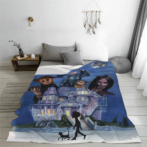 Haunted Button Eyes Blanket - Halloween Gifts For Movie Fans 82laxx180725-Homacus