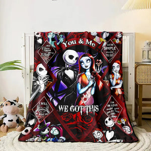 Till Death Love Story Blanket - Personalized Gifts For Couple 107laxx180725-Homacus
