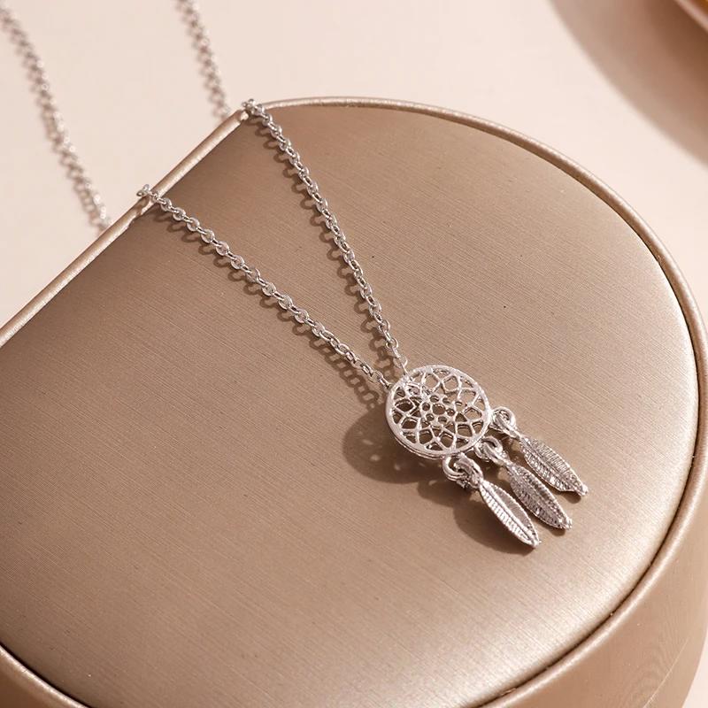 Native American Dreamcatcher Necklace For Her-Homacus