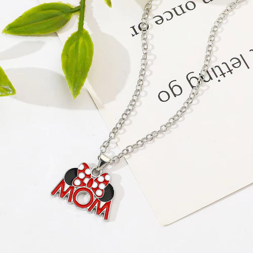 Cute Cartoon Mouse Necklace Gifts For Mom-Homacus