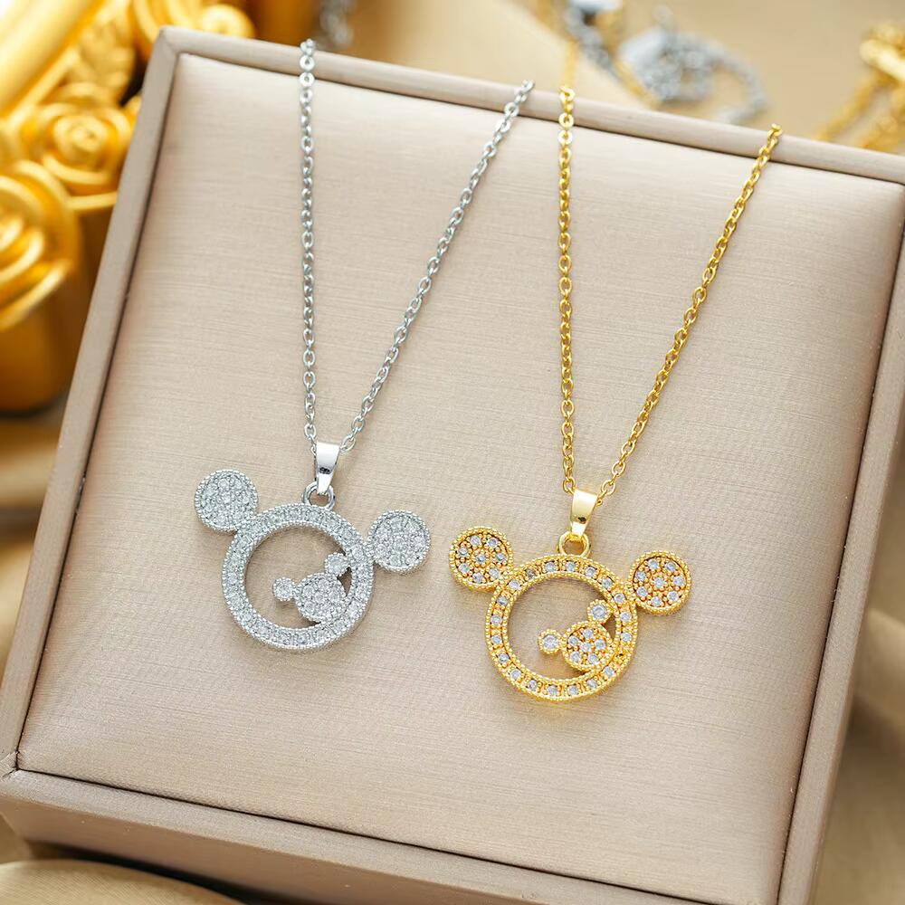 Cute Mouse Necklace Gifts For Cartoon Lovers-Homacus