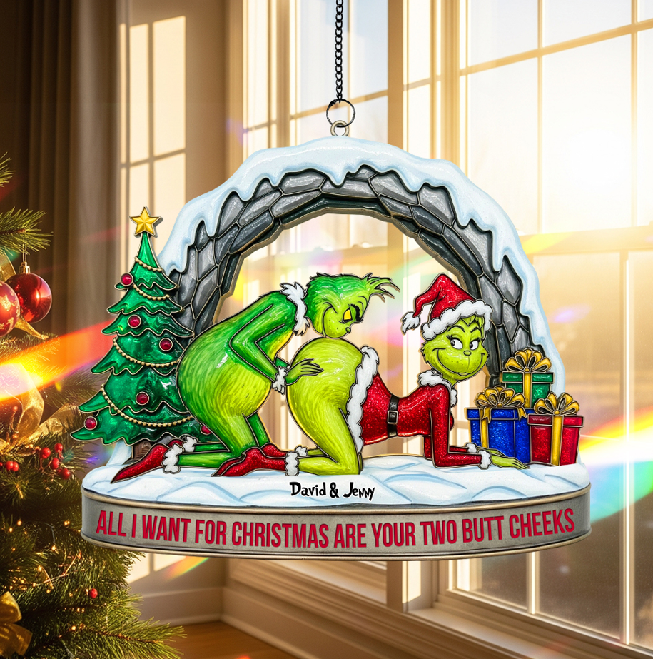 Personalized Christmas Gifts for Couple Suncatcher Ornament 04ohtn170925-Homacus