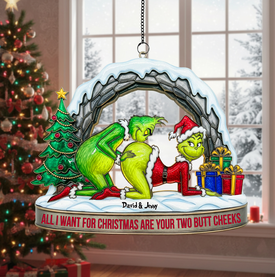 Personalized Christmas Gifts for Couple Suncatcher Ornament 04ohtn170925-Homacus