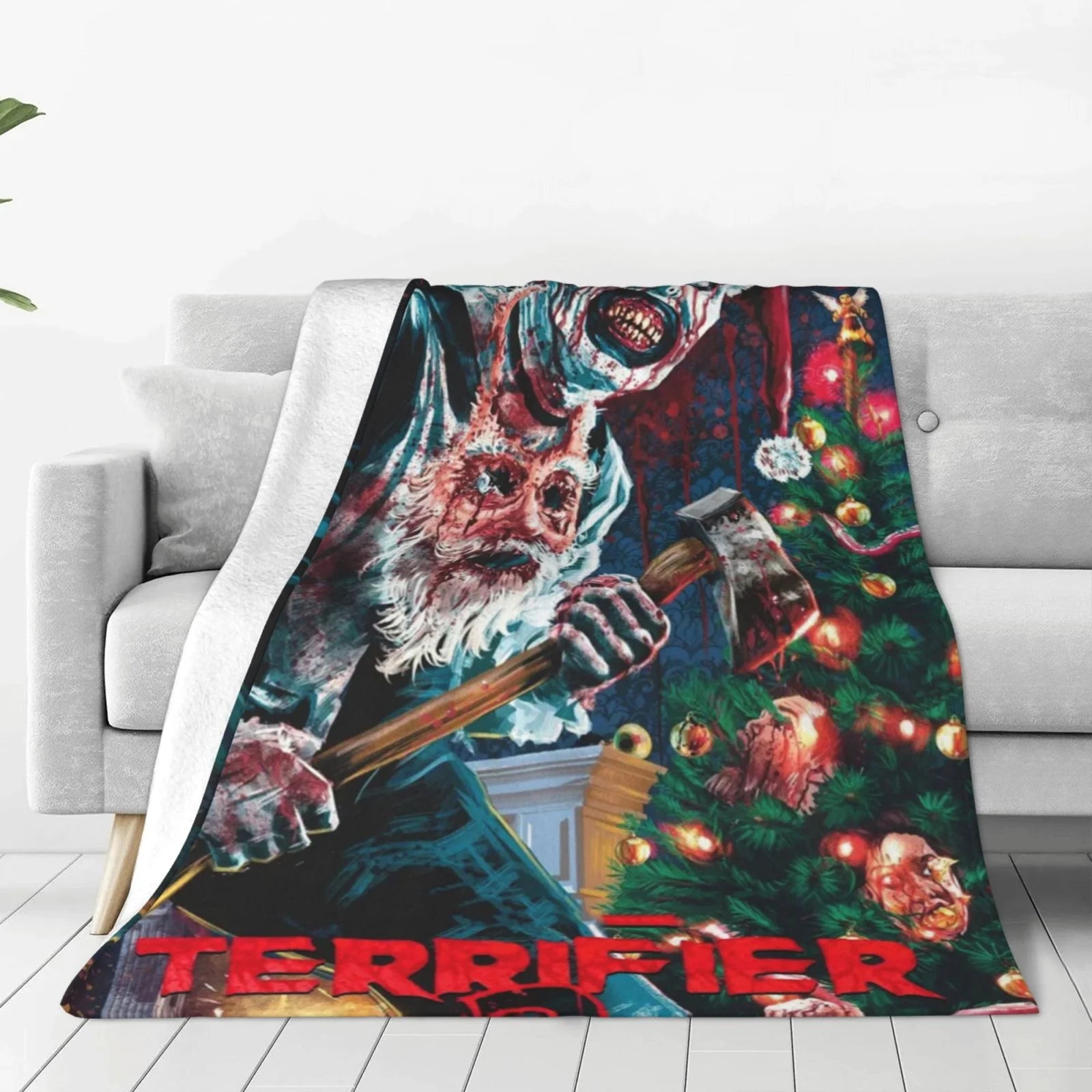 Killer Claus Holiday Blanket - Spooky Christmas In July Gift 49laxx180725-Homacus