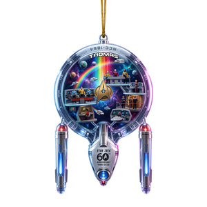 Ship To Uncharted Space Ornament, Personalized Gifts 01QHLU240926-Homacus