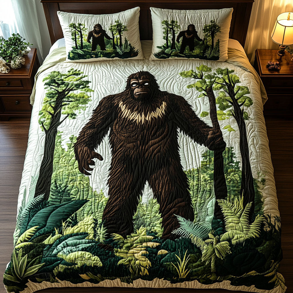 Gifts For Bigfoot Quilt Bed Set Woodland Spirit-Homacus