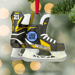 Personalized Gifts For Ice Hockey Players Christmas Ice Skates Ornament 02hupu021124-Homacus