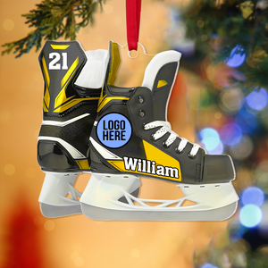 Personalized Gifts For Ice Hockey Players Christmas Ice Skates Ornament 02hupu021124-Homacus