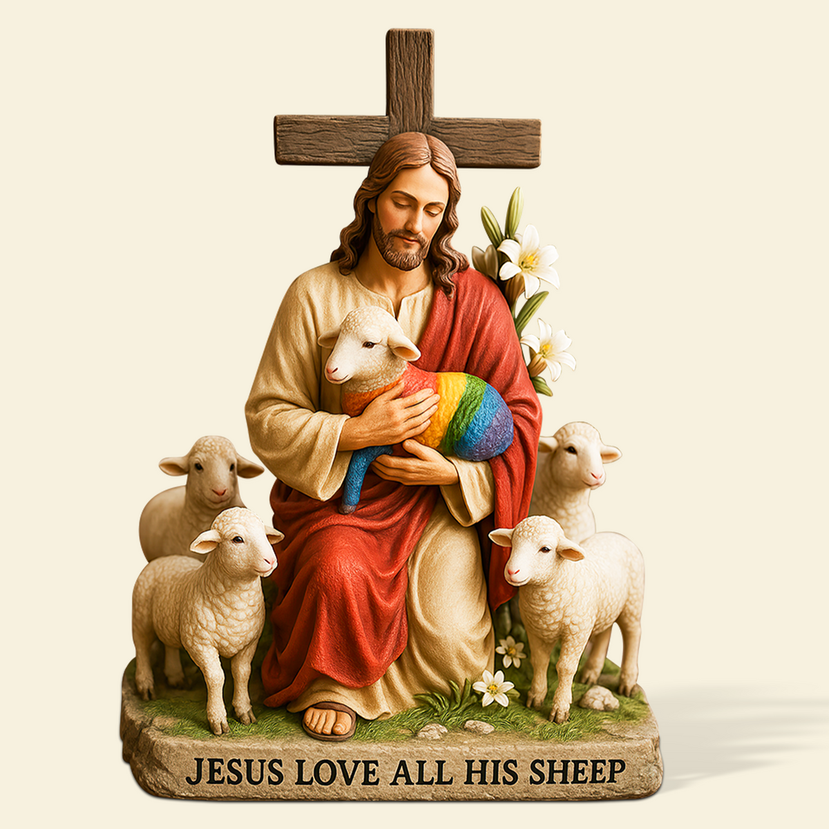 LGBT Jesus Supporter Acrylic Plaque - Gifts For LGBT+ 05HUPU130525-Homacus