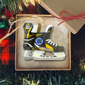 Personalized Gifts For Ice Hockey Players Christmas Ice Skates Ornament 02hupu021124-Homacus