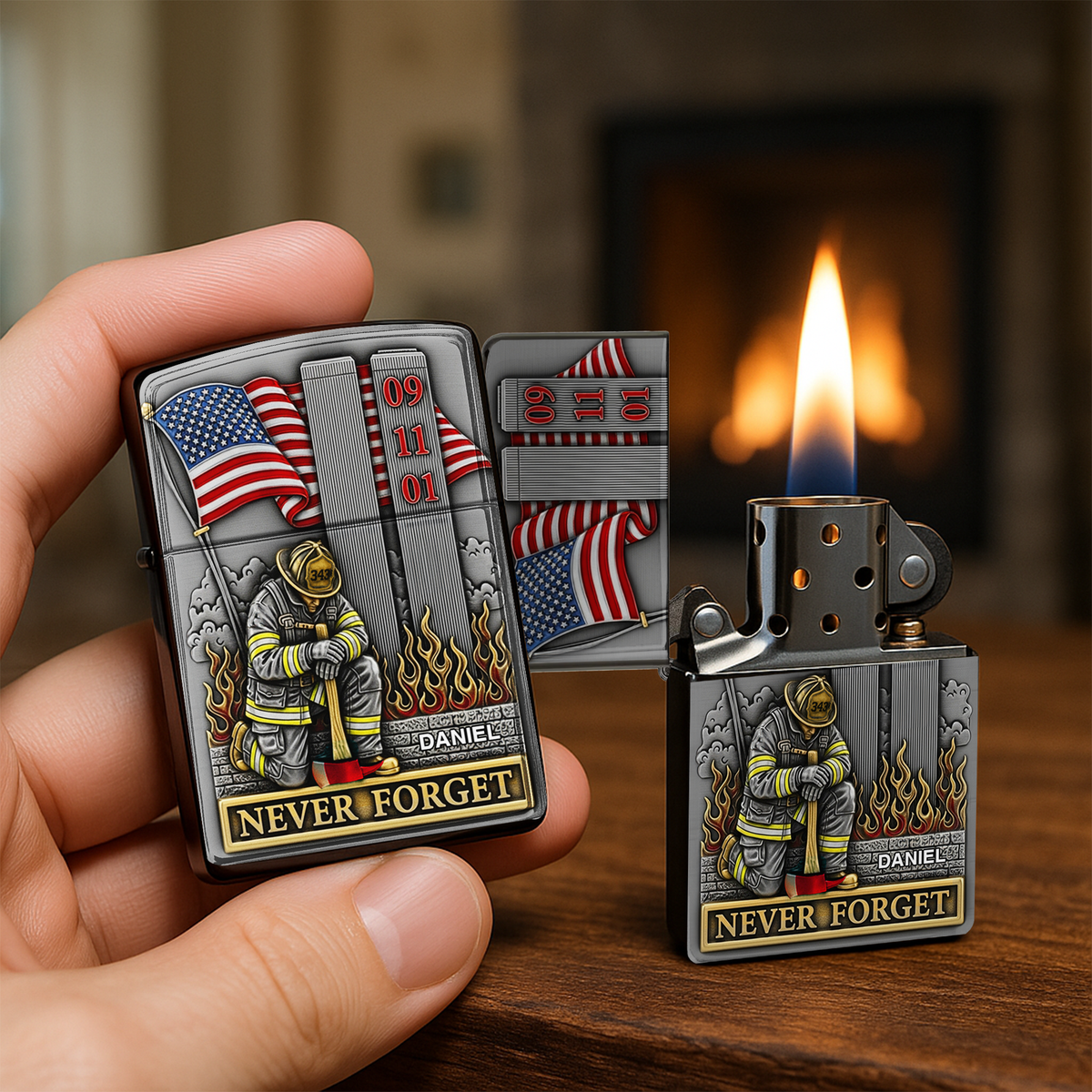 911 Firefighter Lighter - Personalized Gift For Firefighter 04TOLU060825-Homacus