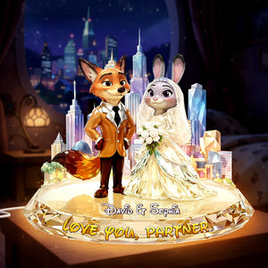 Love You Partner Acrylic Light Box - Personalized Gifts For Couple 02pglu021225-Homacus