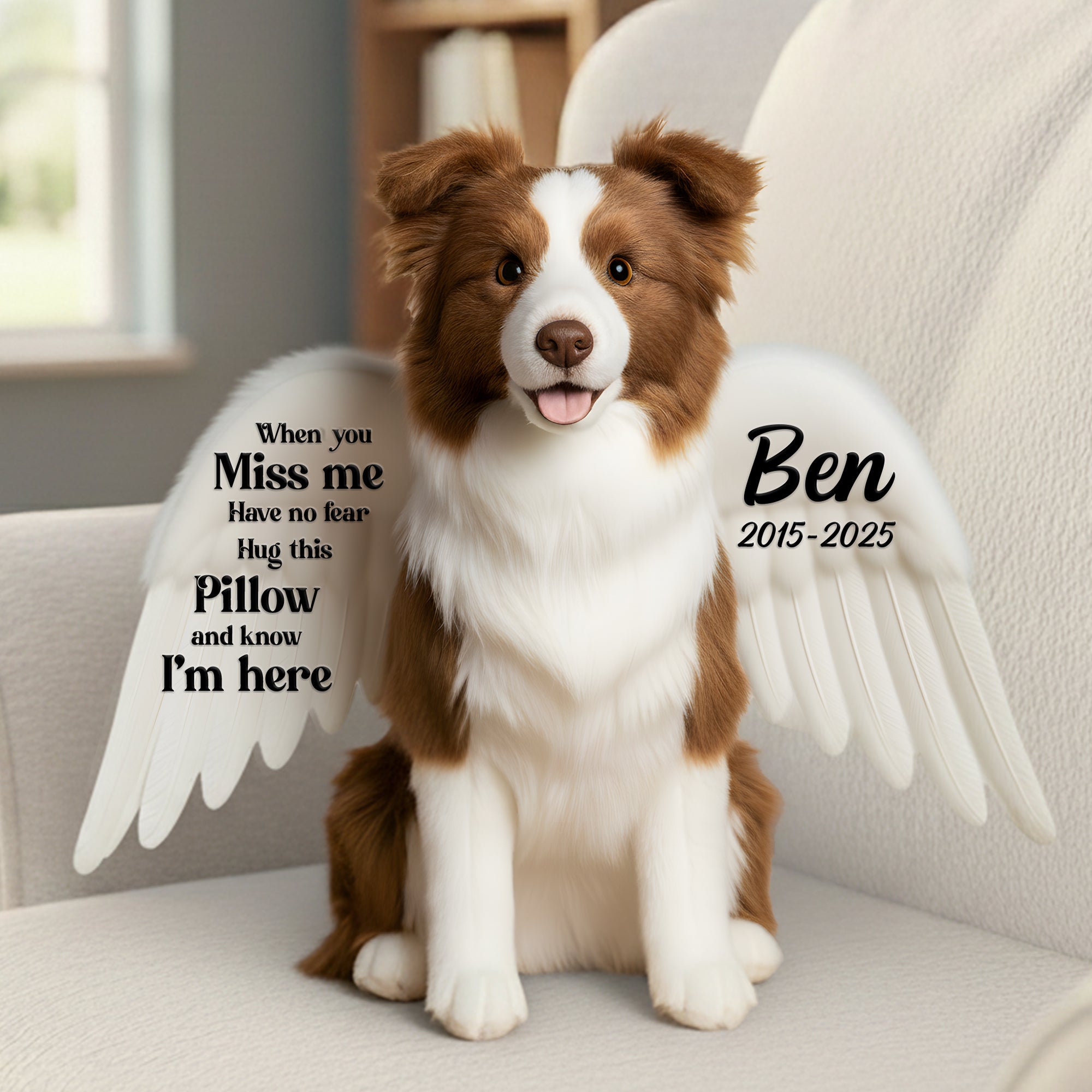 Dog Memorial Pillow Custom Photo Gifts For Dog Lovers 02HYLU141125