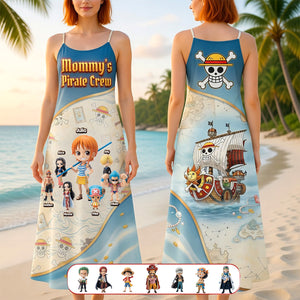 Mommy's Sea Adventure Crew Maxi Dress - Personalized Gift For Mom 03HUMG260326-Homacus
