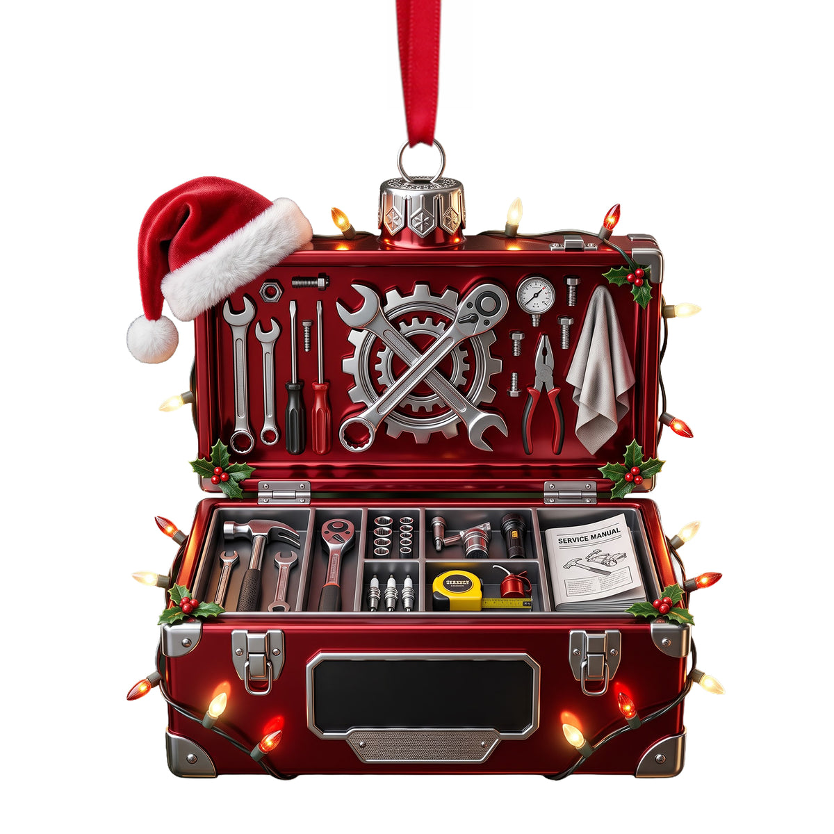 Mechanical Box Ornament - Personalized Gifts For Mechanic Christmas Ornament 09PGLU191026-Homacus