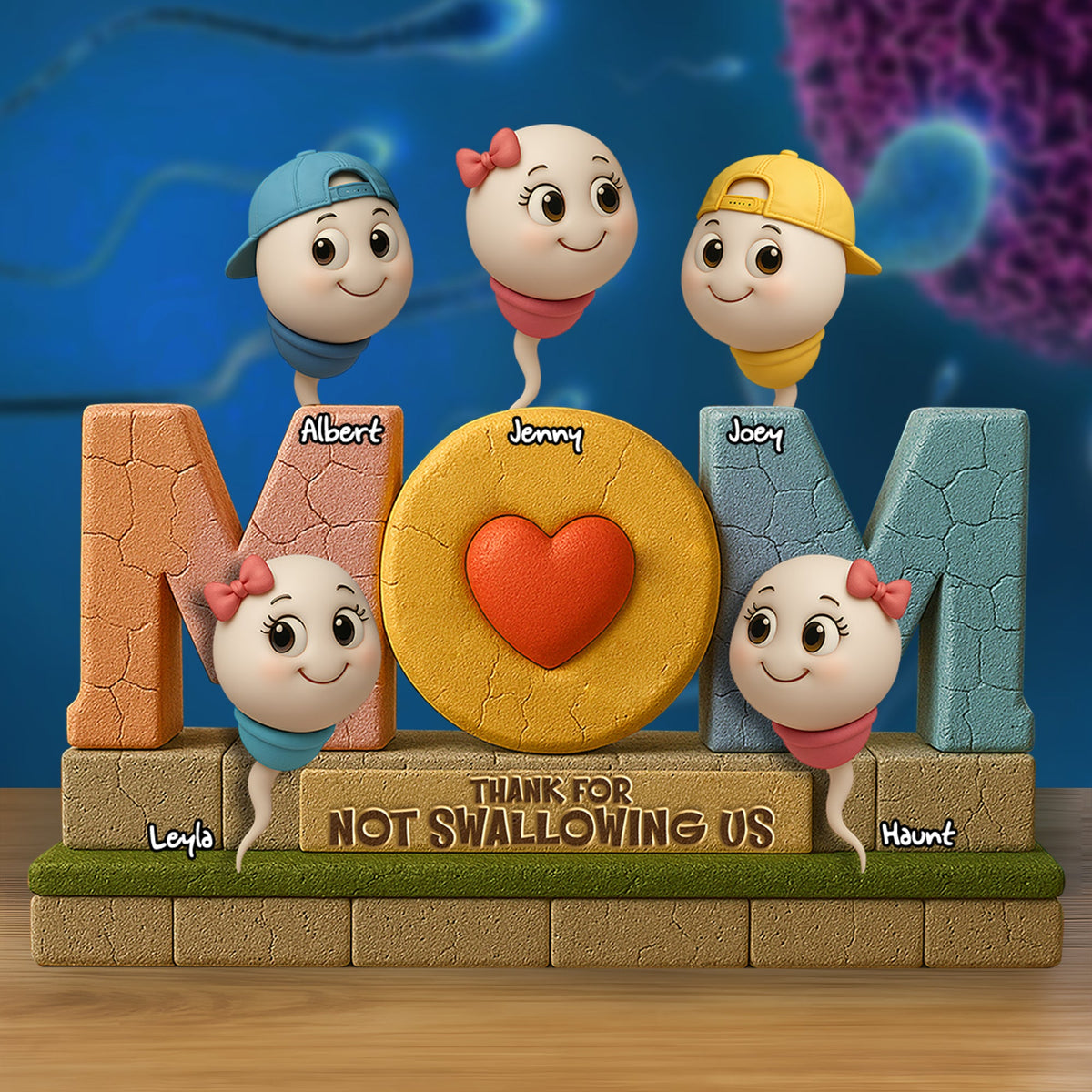 Mom Plaque- Personalized Gift For Mother 05OHLU160425-Homacus