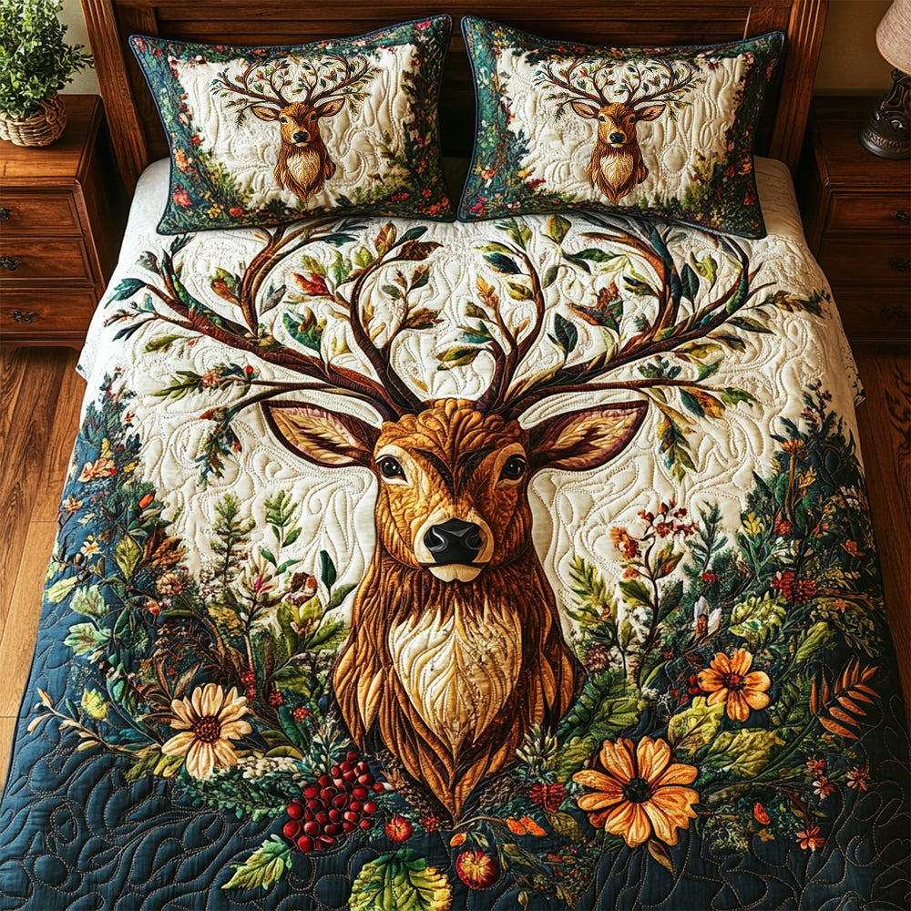 Gifts For Deer Lovers Quilt Bedding Set 02TGDT200125-Homacus