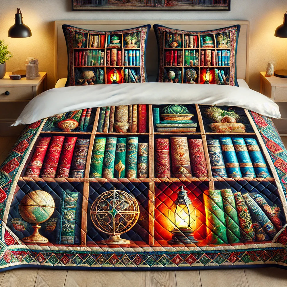 Gifts For Book Lover Quilt Bed Set 02TODT230125-Homacus