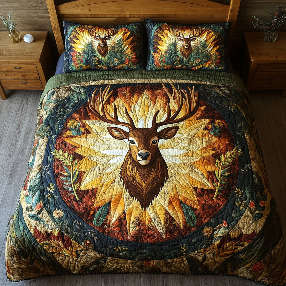 Gifts For Deer Lovers Quilt Bedding Set 02TGDT200125-Homacus
