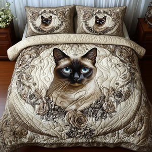 Siamese Cat Gifts For Cat Lovers Quilt Bedding Set Special Line 01TGDT210125-Homacus