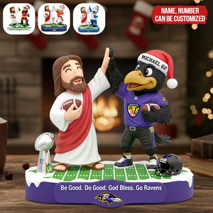 Faith & Football Personalized Acrylic Plaque Christmas Gifts For Football Lovers 02HUDT190925-Homacus