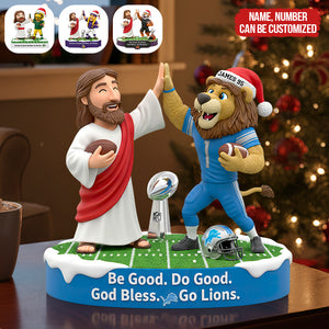 Faith & Football Personalized Acrylic Plaque Christmas Gifts For Football Lovers 02HUDT190925-Homacus