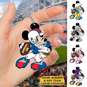 Football- Personalized Keychain-Gift For Football Lover-Football Keychain-04huqn040823-Homacus