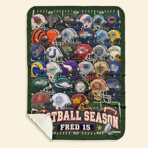 Team Helmet Blanket For The Season Personalized Gifts 03hulu051026-Homacus