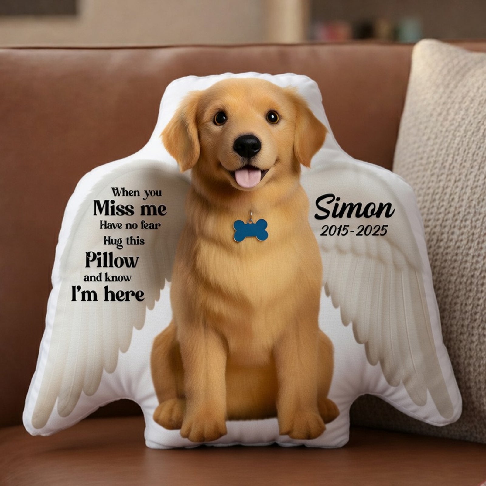 Dog Memorial Pillow Custom Photo Gifts For Dog Lovers 02HYLU141125-Homacus