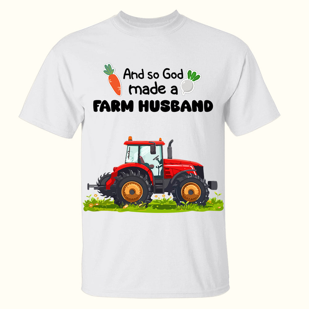 Personalized Gifts For Farmer Couples Shirt Couple With Tractor 05XQLU110125HG-Homacus
