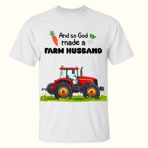 Personalized Gifts For Farmer Couples Shirt Couple With Tractor 05XQLU110125HG-Homacus